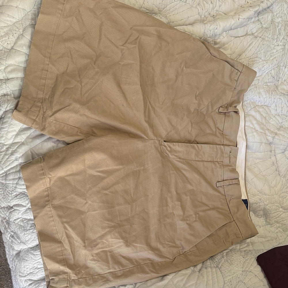 Polo by Ralph Lauren Khaki Flat-Front Chino Shorts